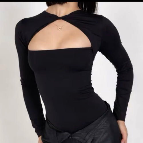 Body Feminino de Jade com Decote Triangular